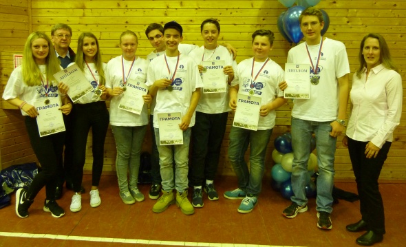 Das Space-Olympics-Siegerteam 2014